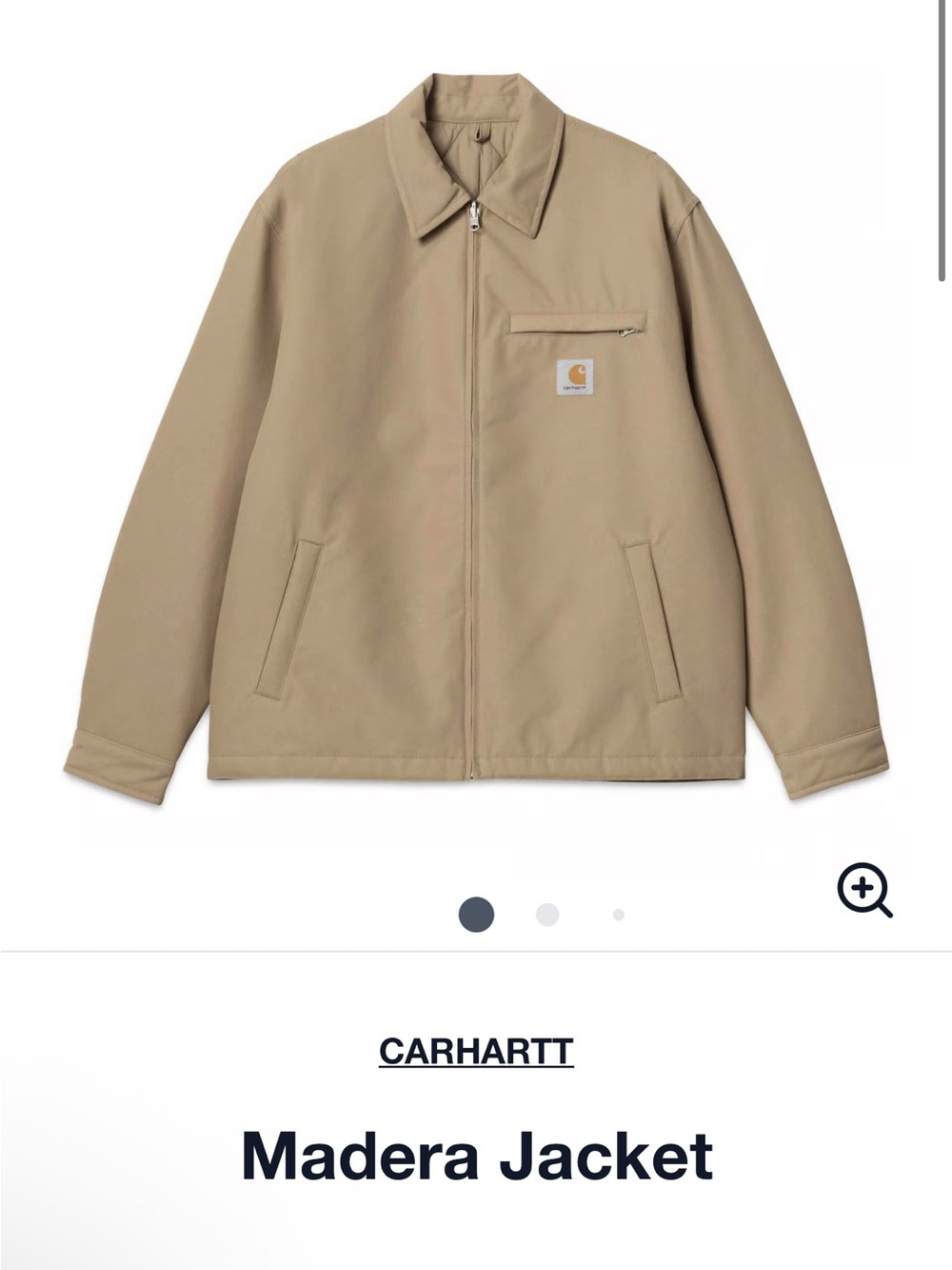 Carhartt Quilted Tan Diamond Puffer Jacket - Picture 6 of 6